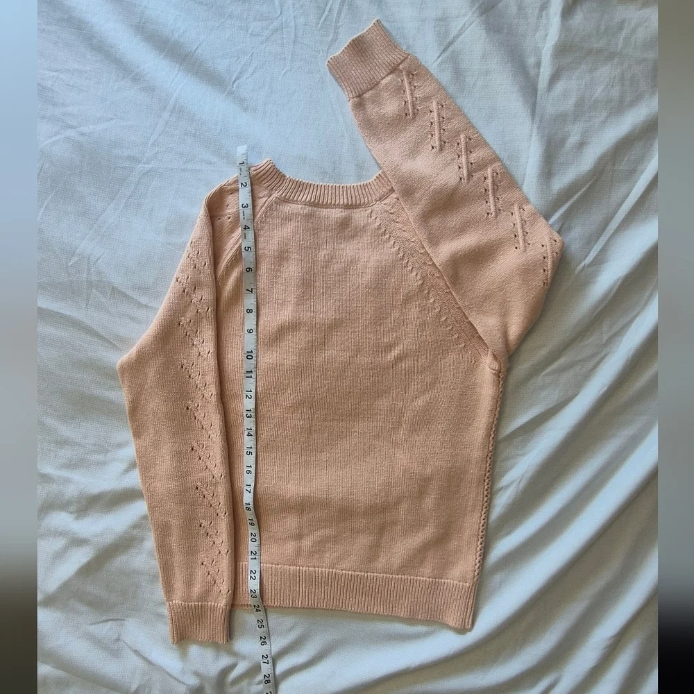 J. Crew Light Pink Textured Sweater